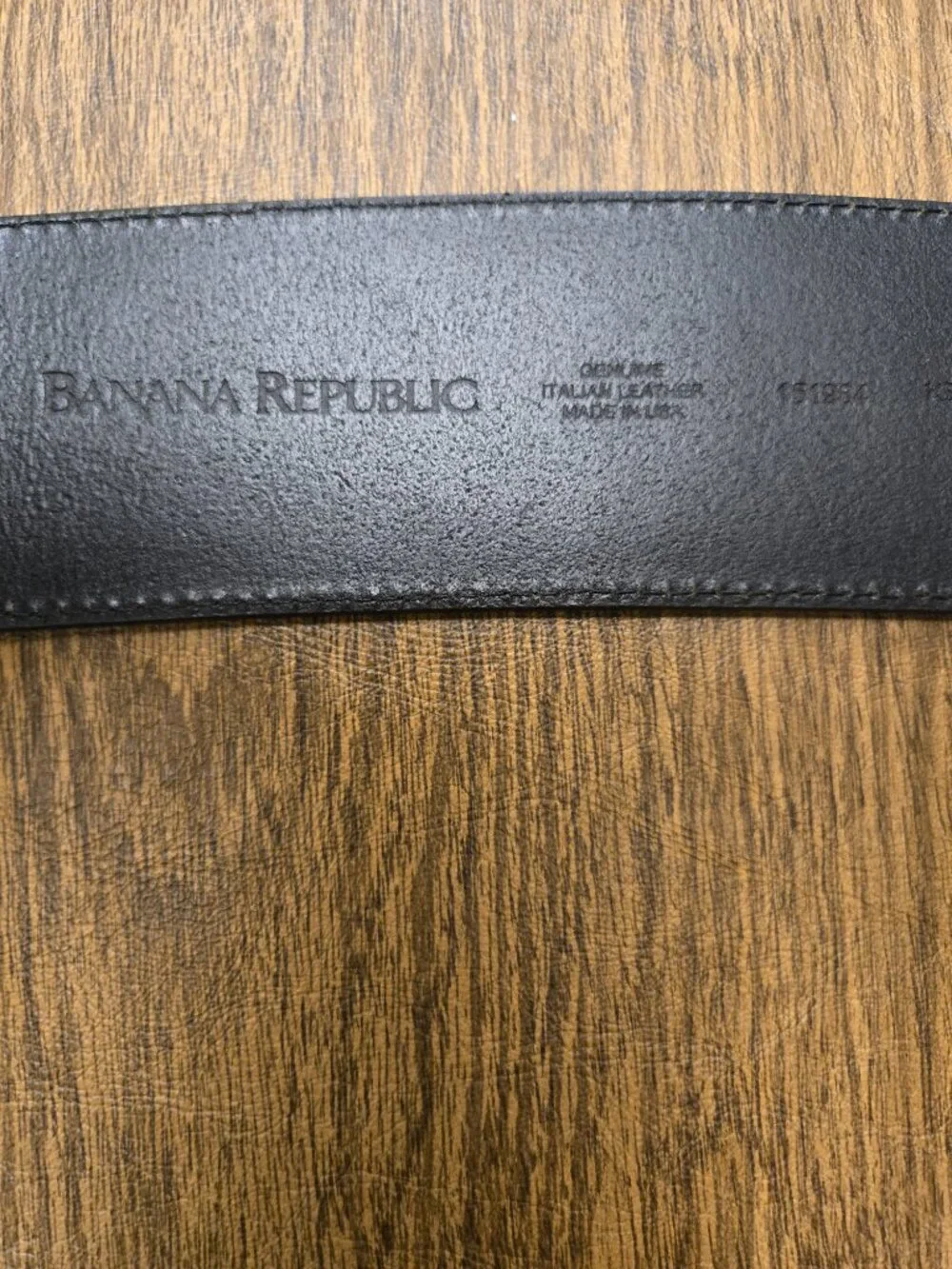 BANANA REPUBLIC Women's Genuine Italian Leather Black Belt - Size XS